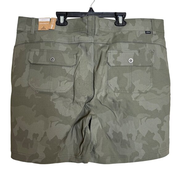 Prana Halle Shorts Plus II 20W/07 Sage Camouflage Green 7" Inseam Mid Rise - Picture 3 of 6